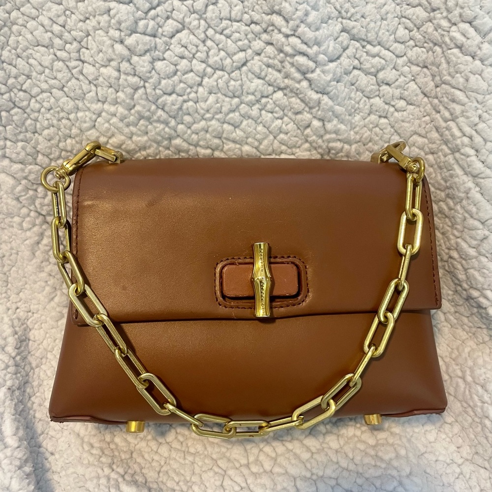 Brandon Blackwood Bowen Bag | brown leather + Gold hardware